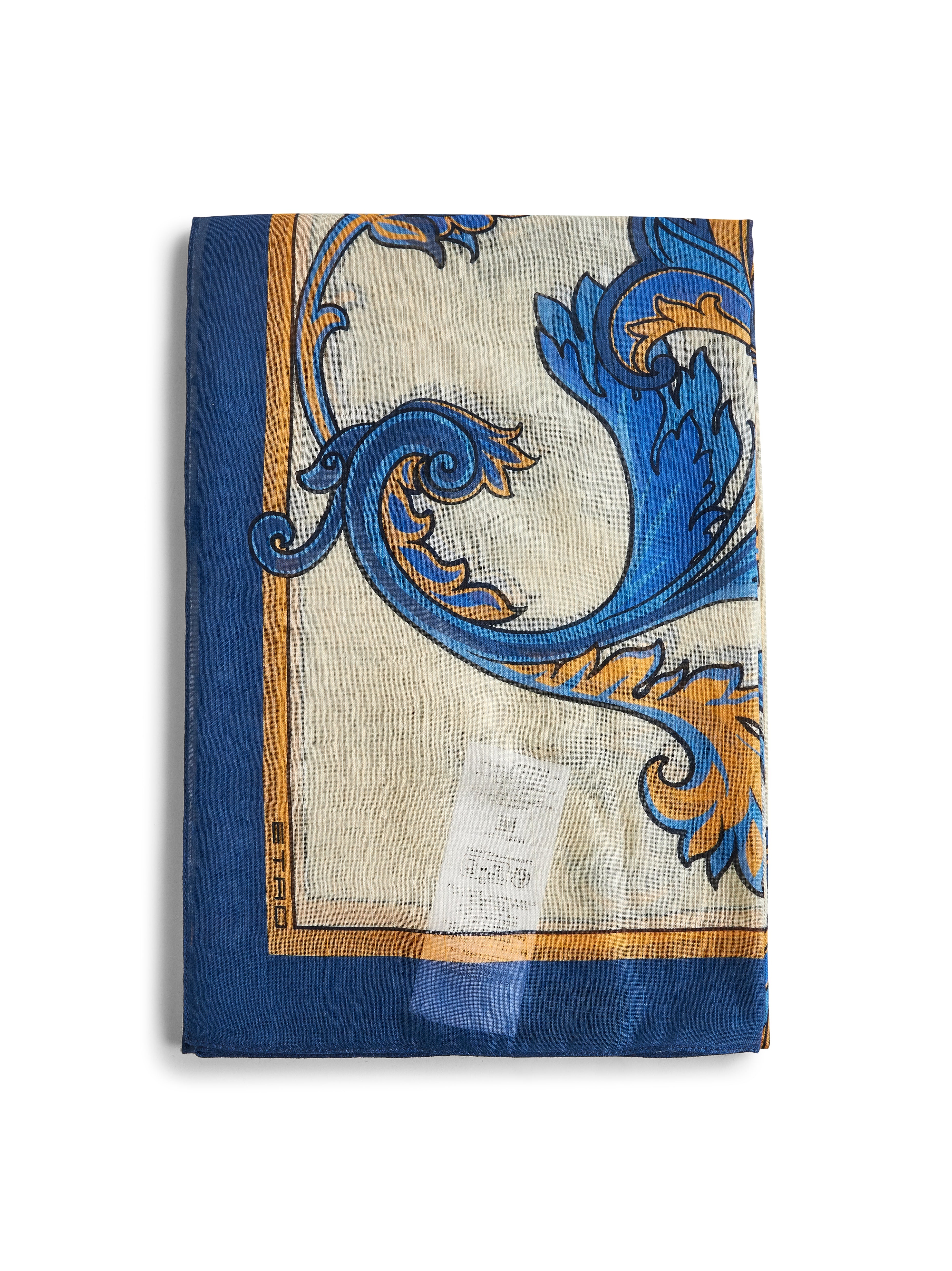 Paisley pattern silk blend scarf - 1