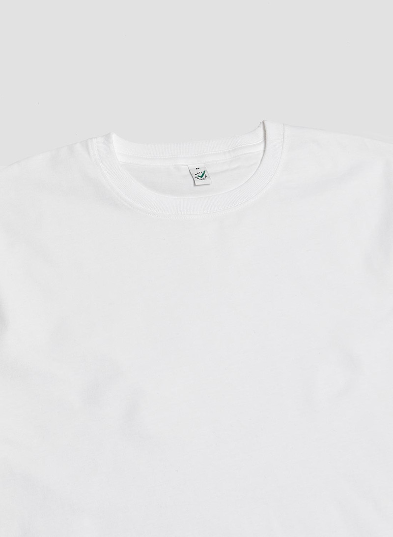Nigel Cabourn Daily 5.5oz Tee in White outlook