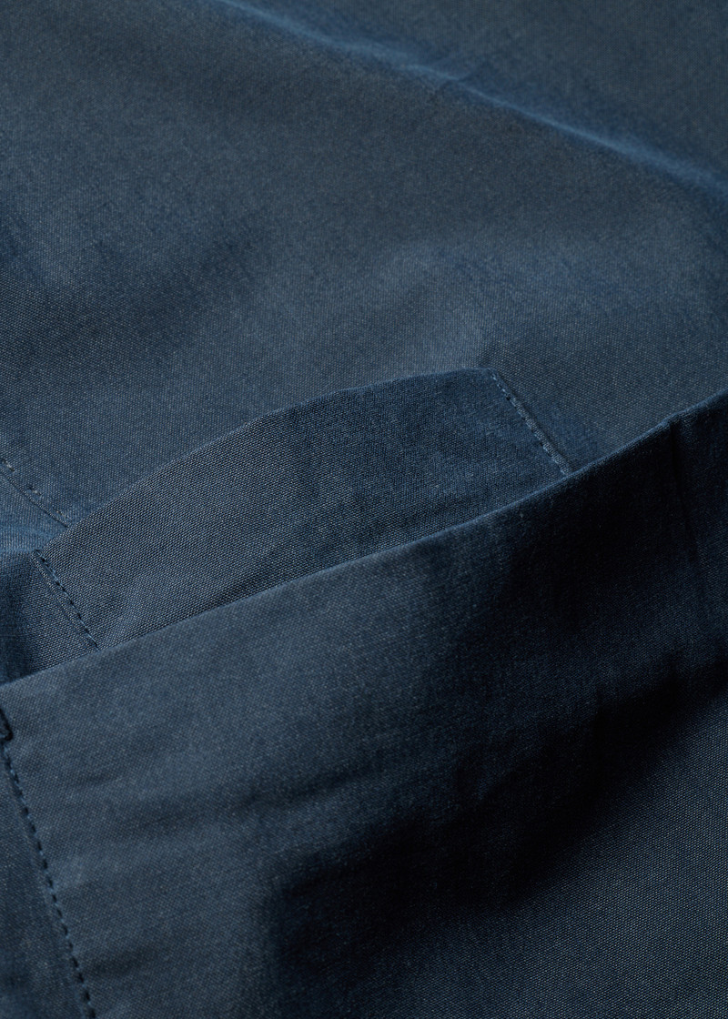 Washed Navy Cotton-Lyocell Work Jacket 8