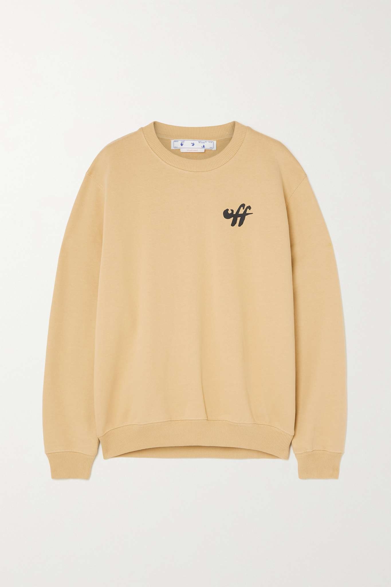 Printed cotton-jersey sweatshirt - 1