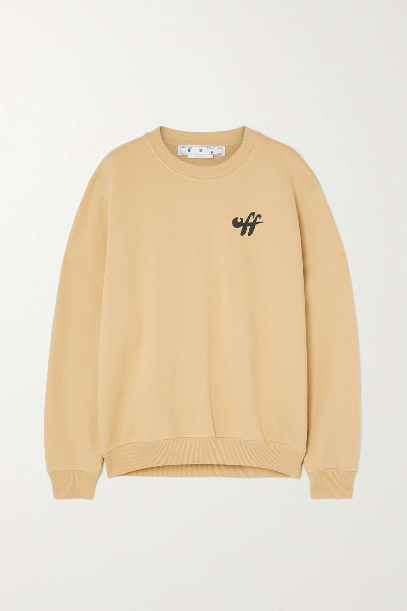 Printed cotton-jersey sweatshirt 1