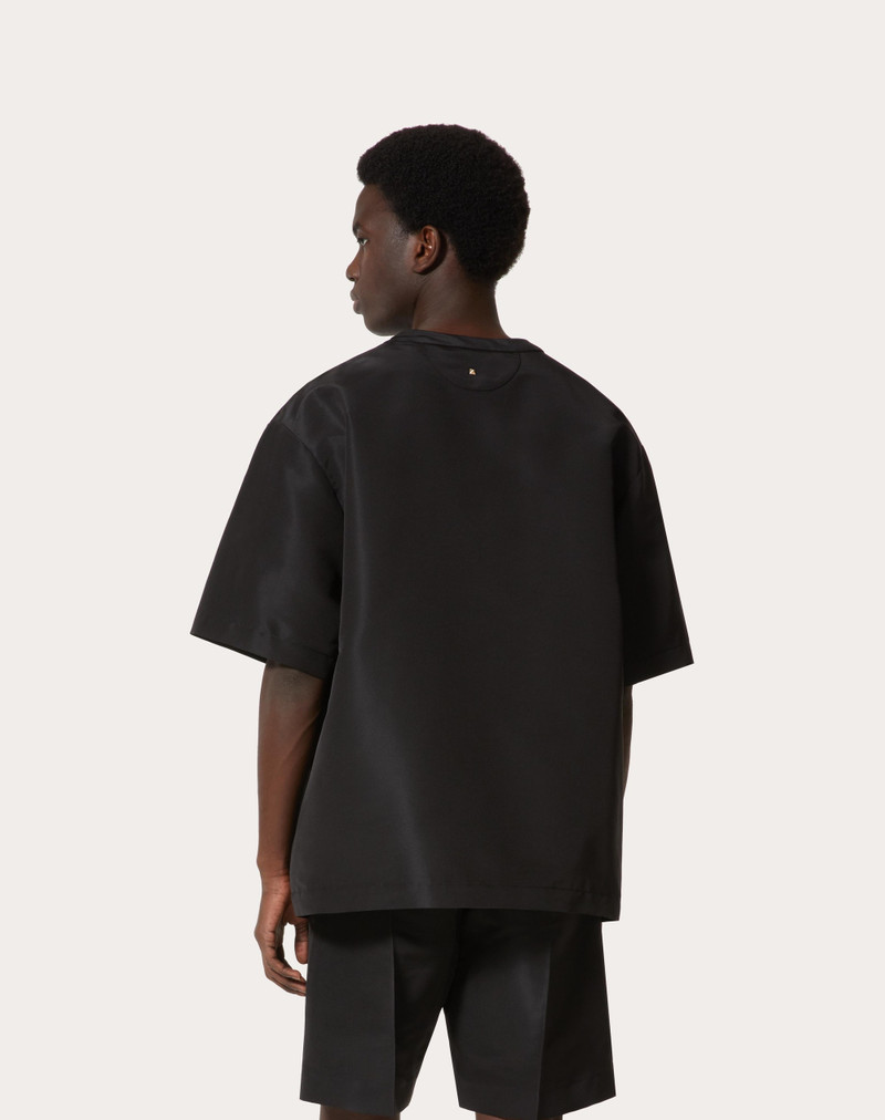 SILK FAILLE CREWNECK T-SHIRT 4
