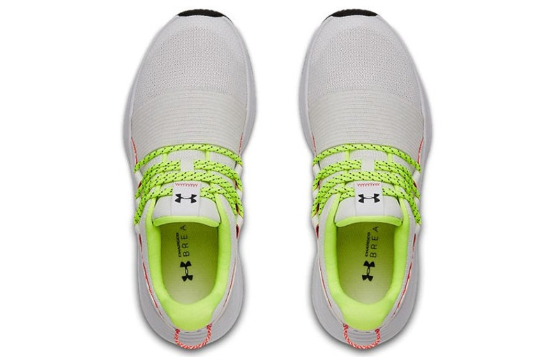 Under Armour (WMNS) Under Armour Charged Breathe Lace Running Shoes White/Green 3022584-103 outlook