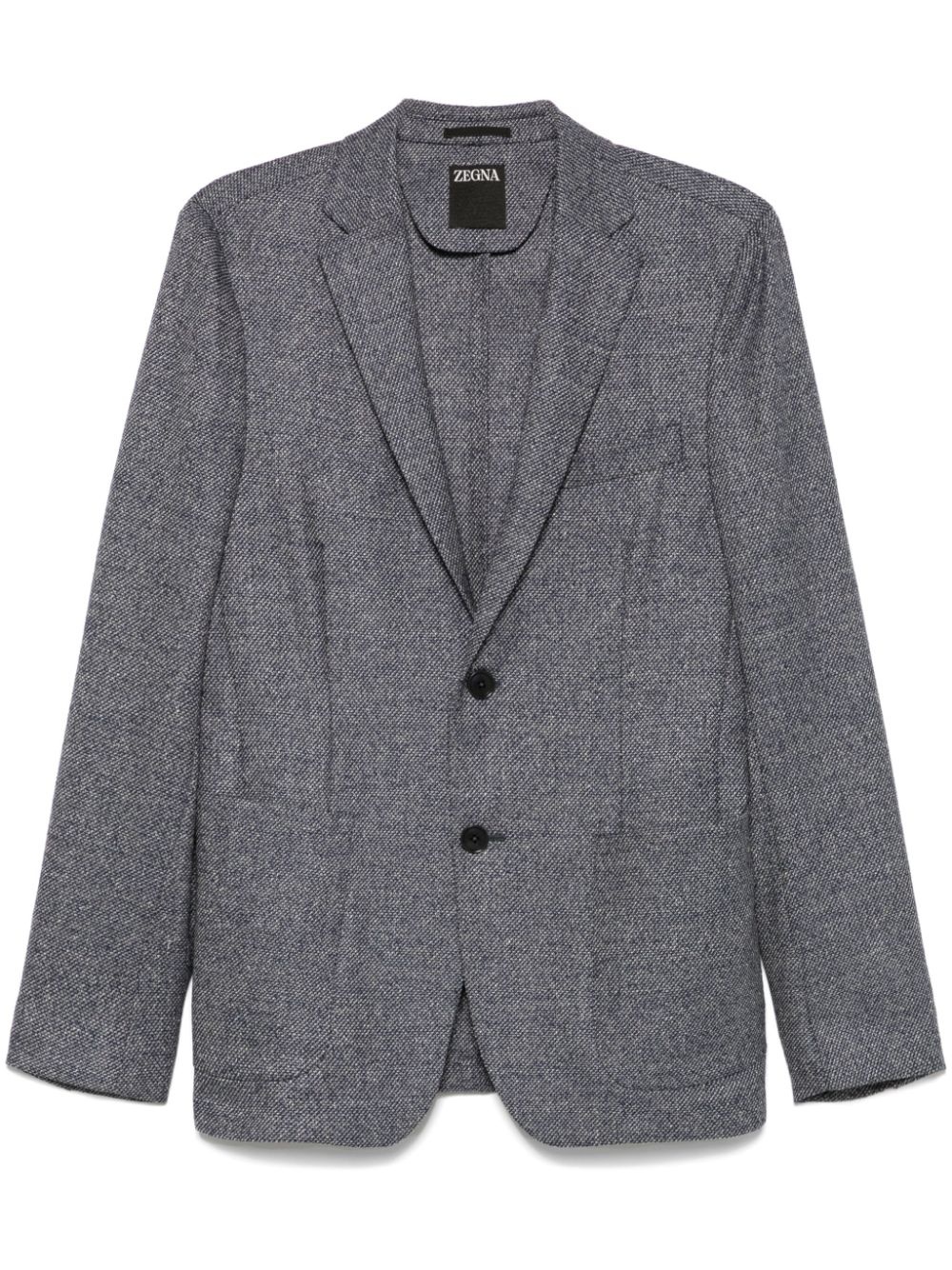 mélange-effect blazer - 1