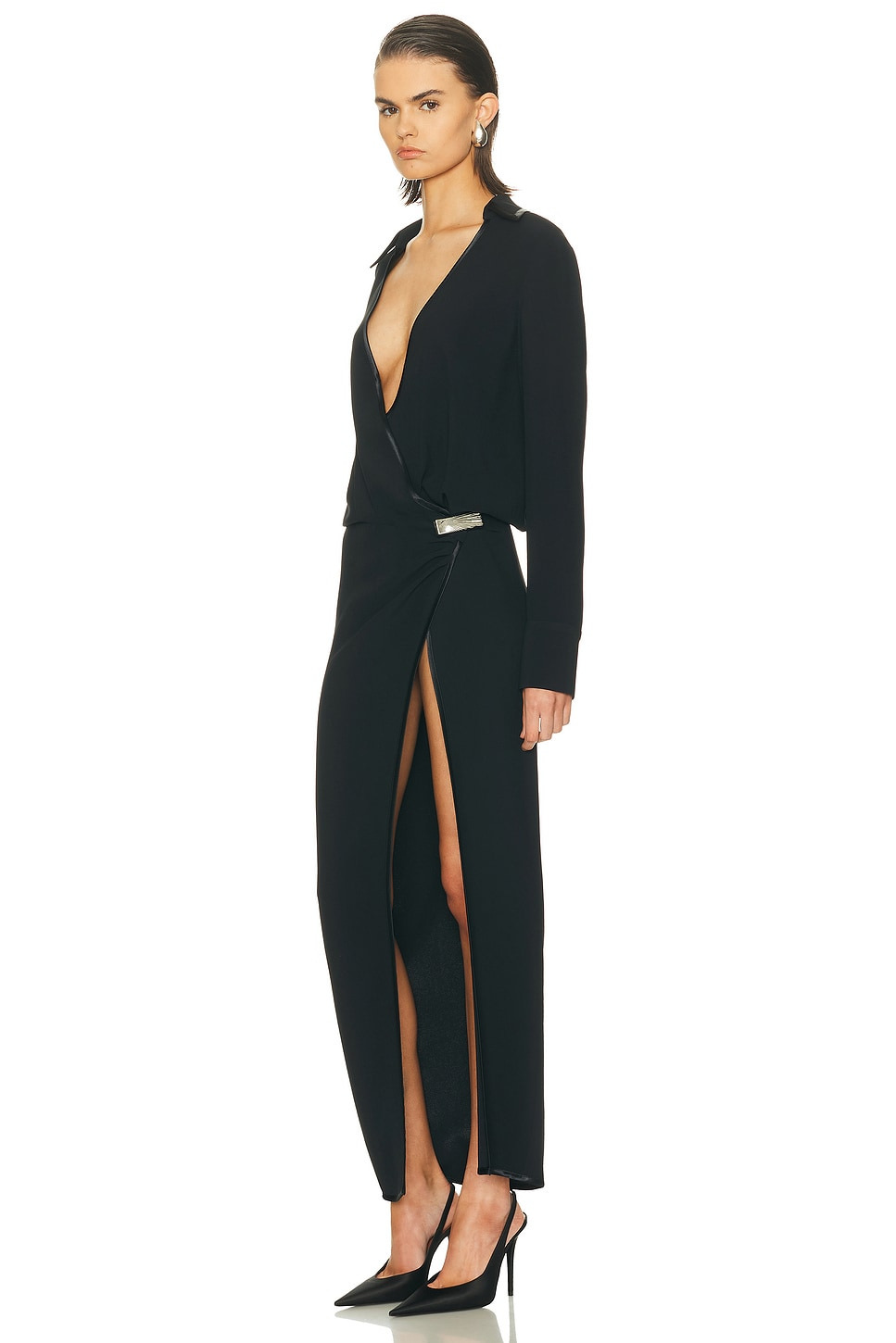 Long Sleeve Midi Dress - 2