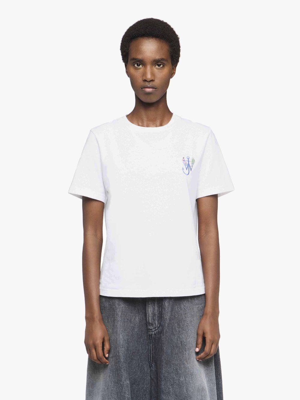 PRINTED T-SHIRT WITH ANCHOR EMBROIDERY - 3