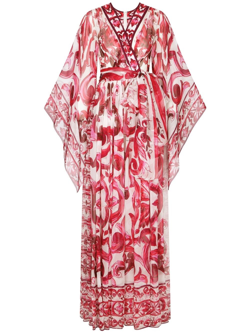 Majolica-print maxi dress - 1