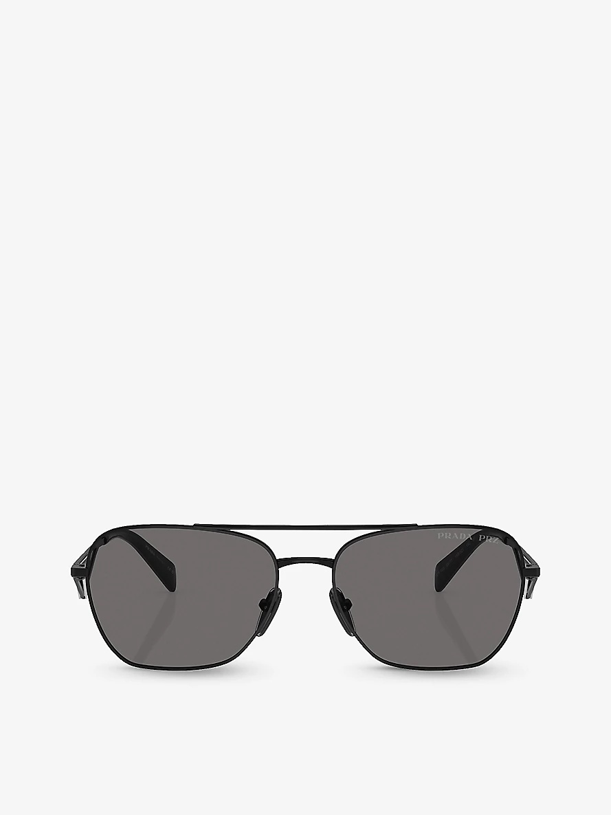 Black Triangle Logo Sunglasses - 1