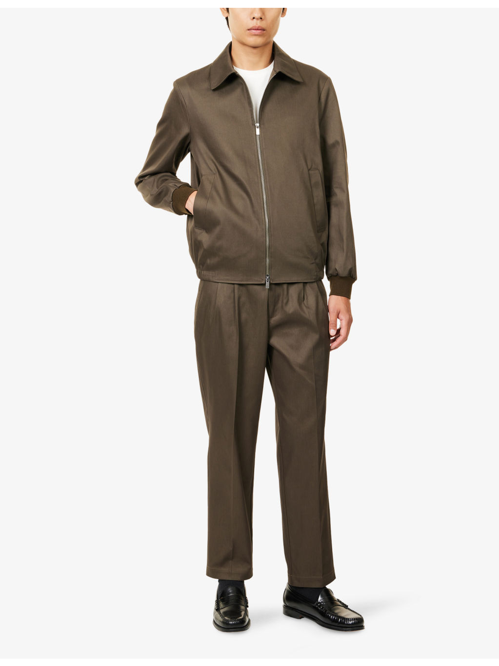 Olivo Classic-Collar Cotton Jacket - 2