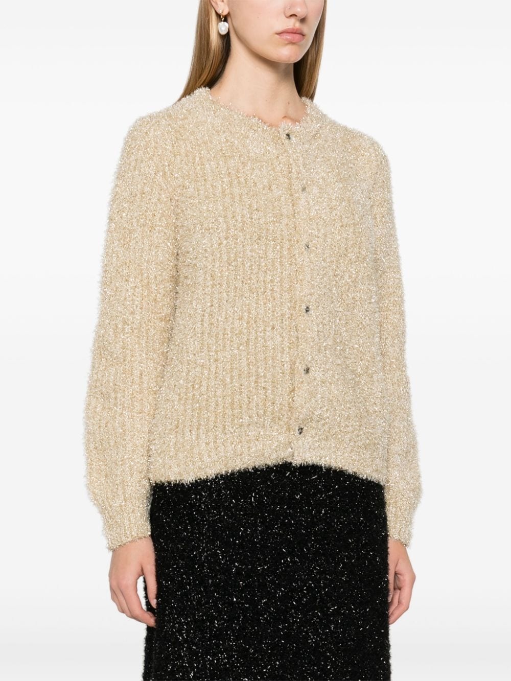lurex cardigan - 3