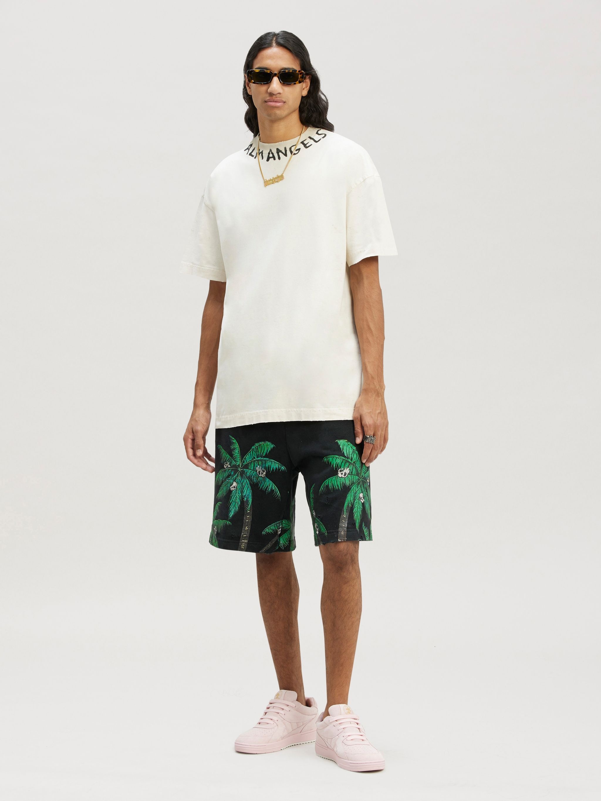 Palm Angels Palms&skull Vint Sweatshorts | REVERSIBLE