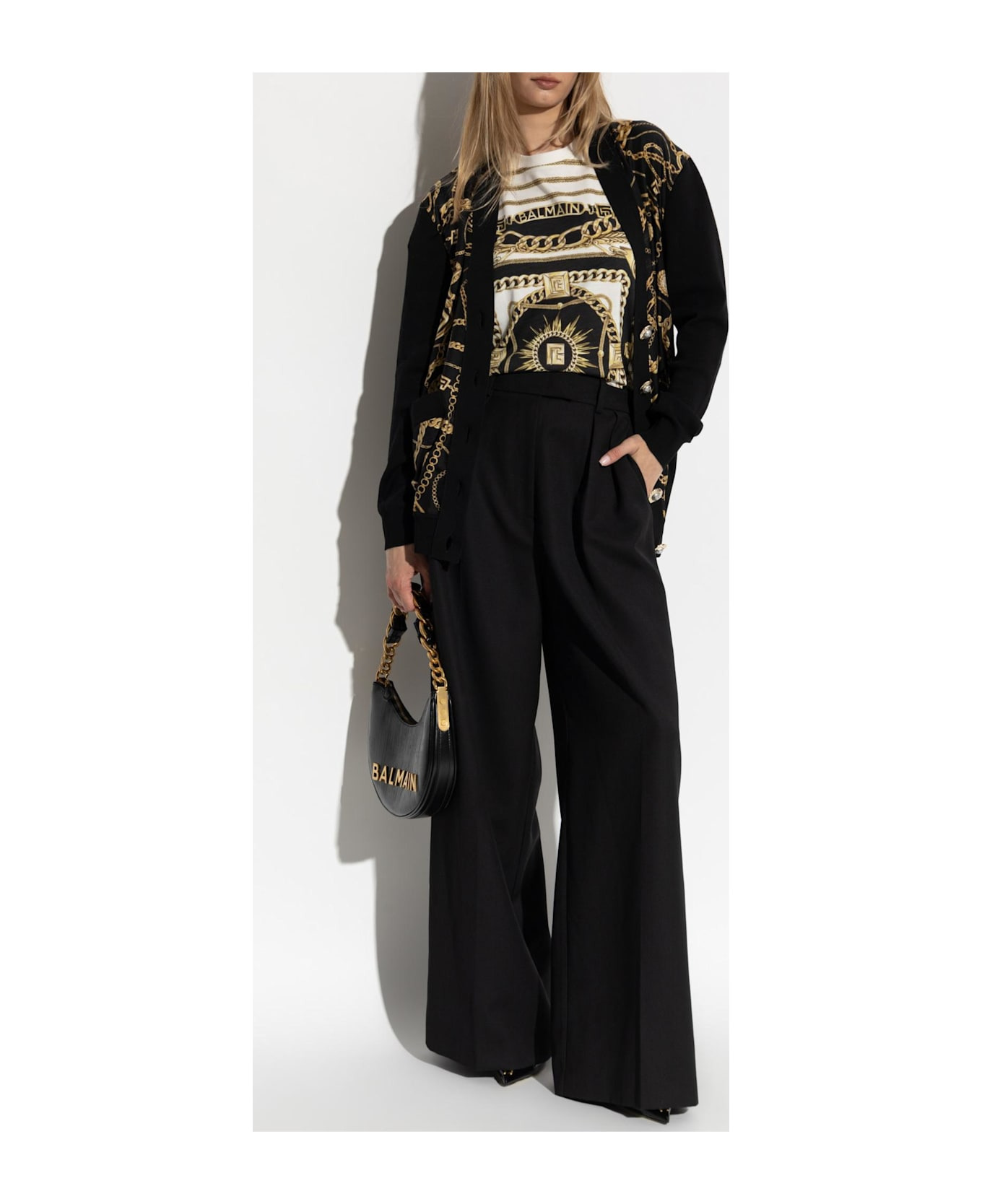 Balmain Cardigan With Combined Fabrics - 2