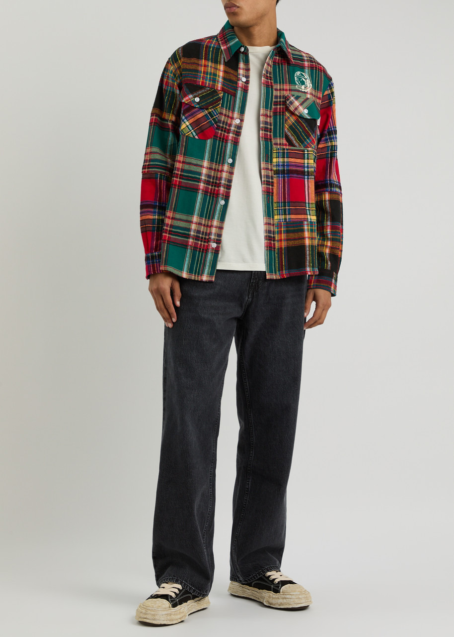 Billionaire Boys Club Plaid Logo-embroidered Flannel Shirt - 4