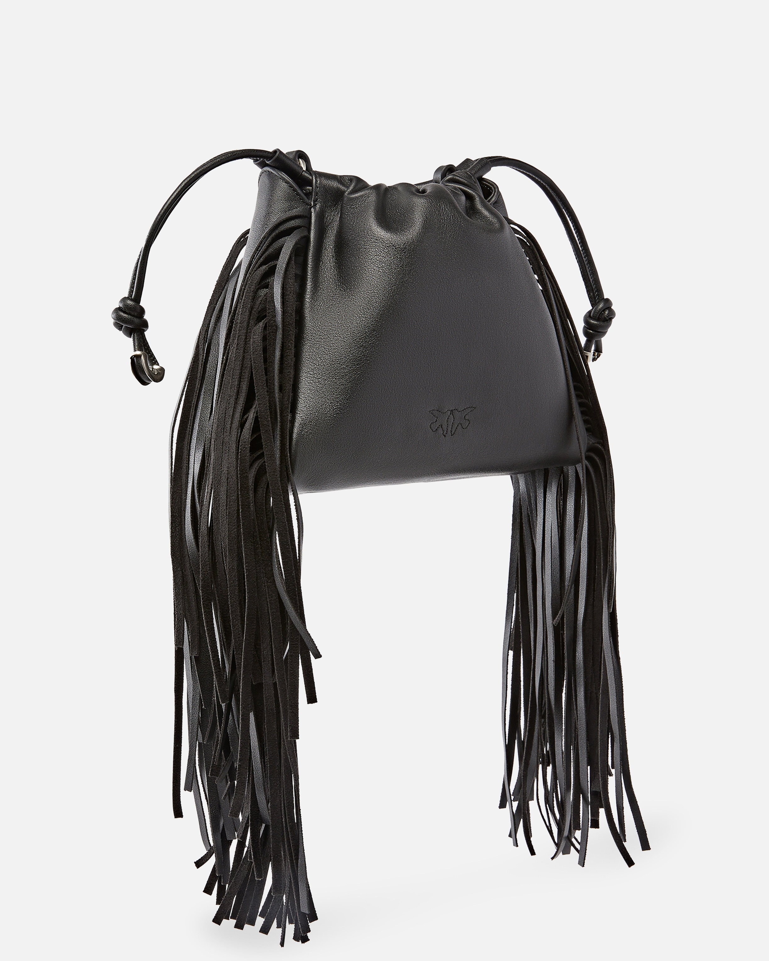 SOFT LEATHER BAG WITH FRINGES - 2