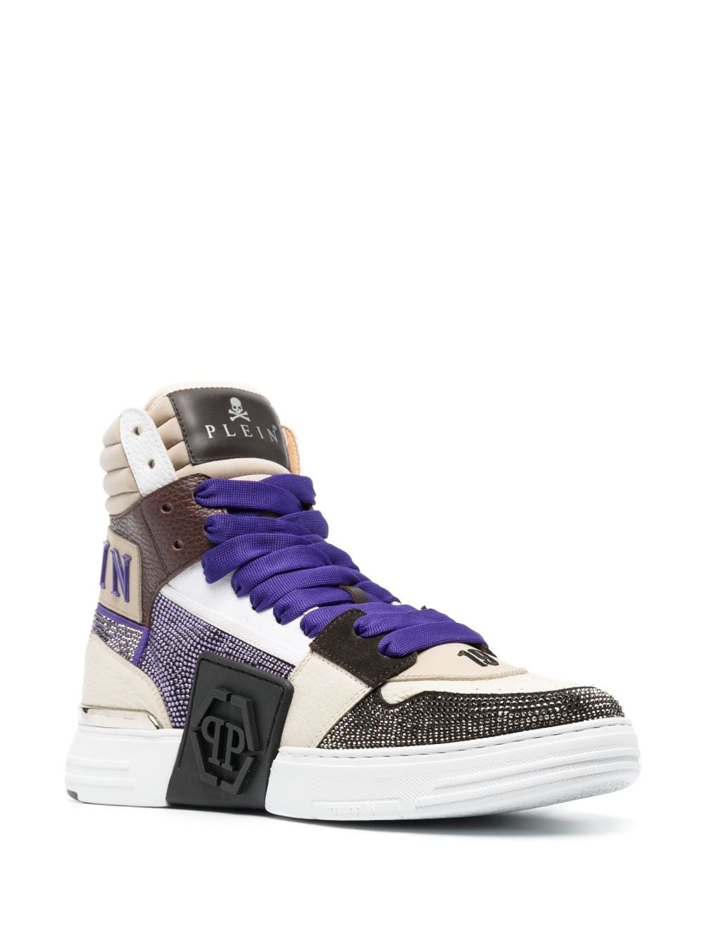 Phantom Skull & Bones hi-top sneakers - 2