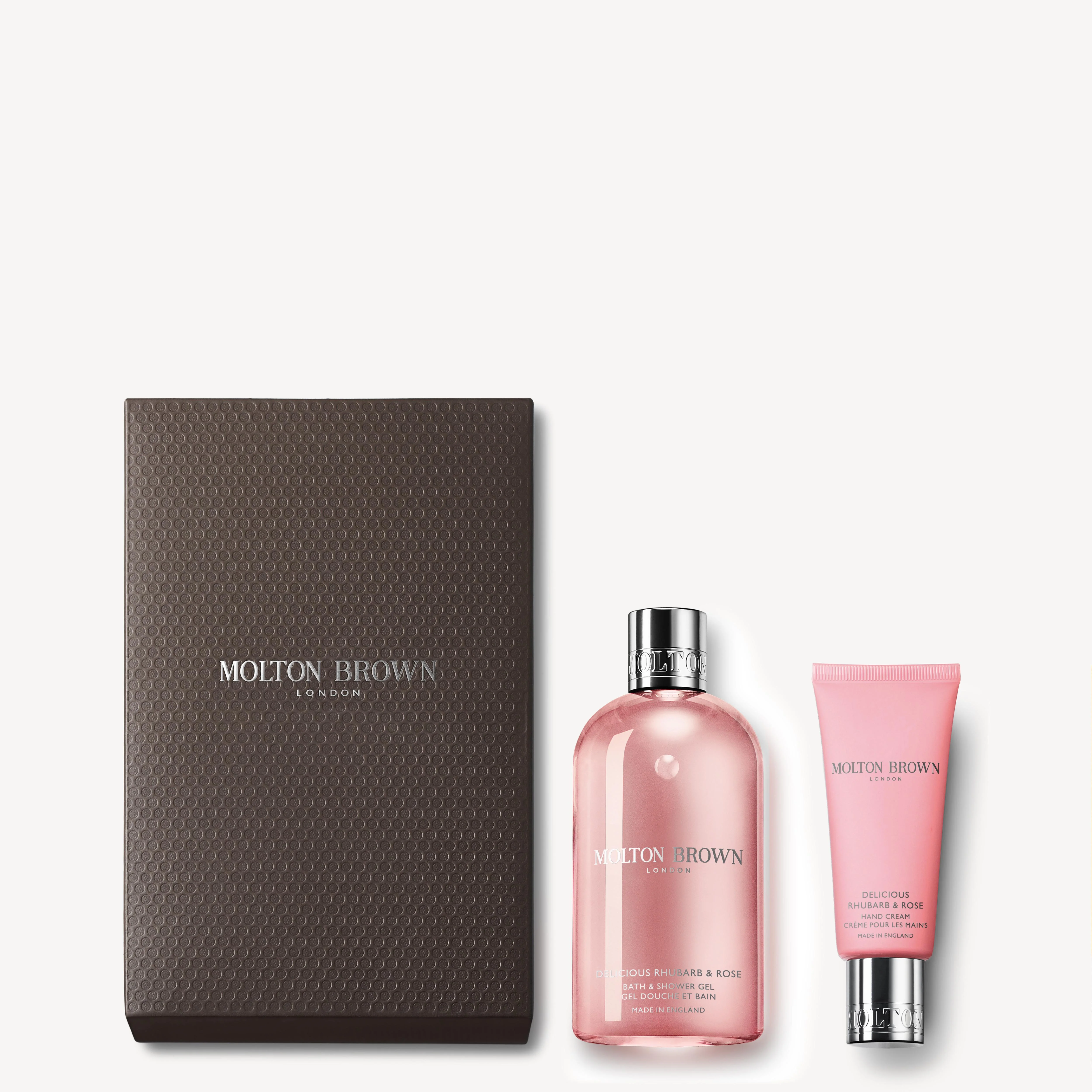 Delicious Rhubarb & Rose Bathing & Hand Gift Set - 1