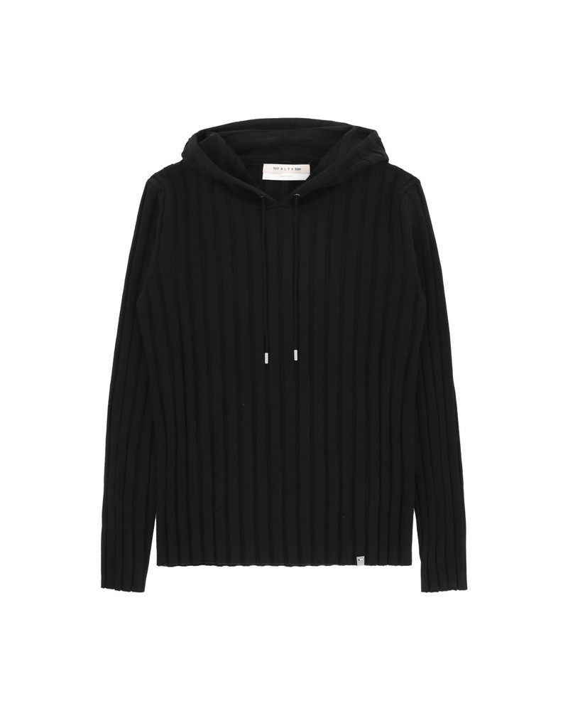 RIBBED KNIT HOODIE 1