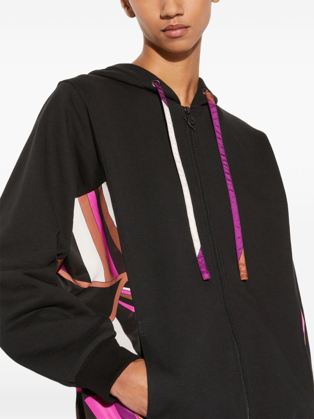 Iride-print hoodie - 5