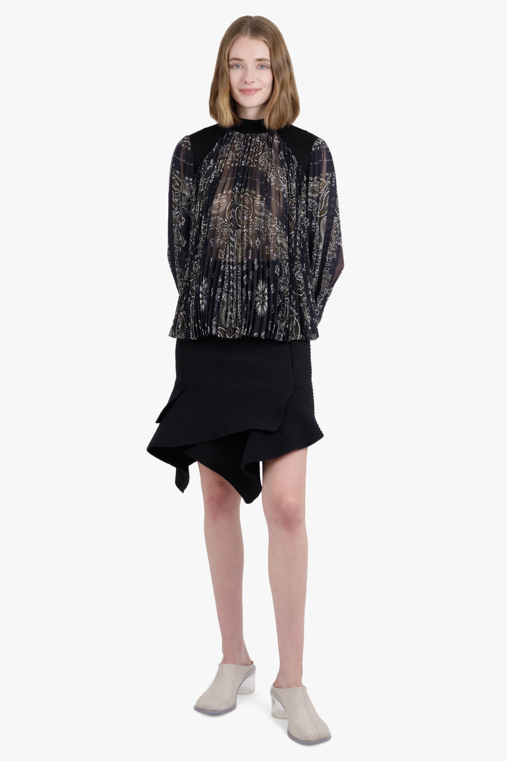 KNIT SKIRT | BLACK - 2
