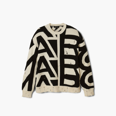 Marc Jacobs DISTRESSED MONOGRAM OVERSIZE SWEATER outlook