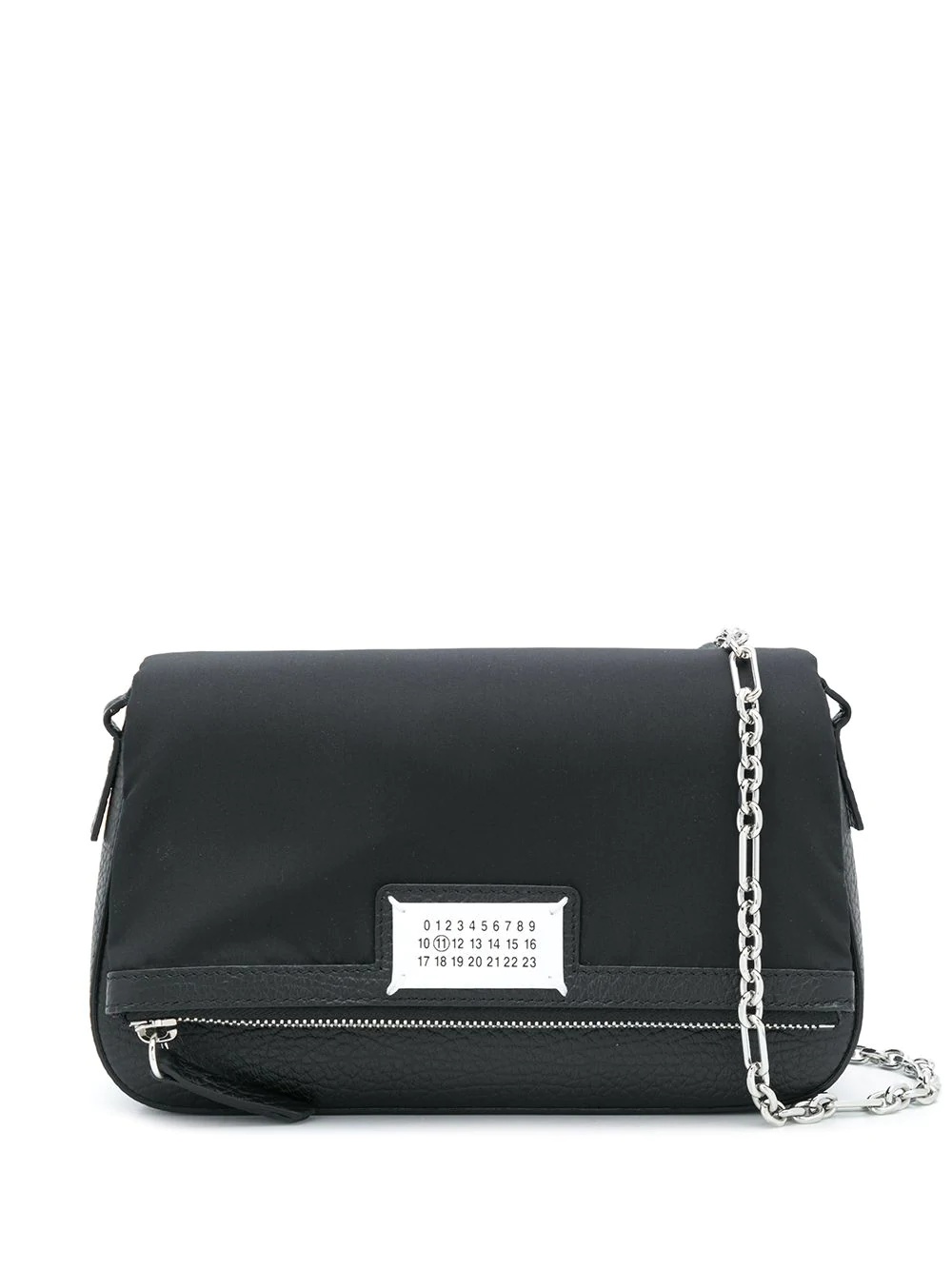 numerical-logo chain crossbody bag - 1