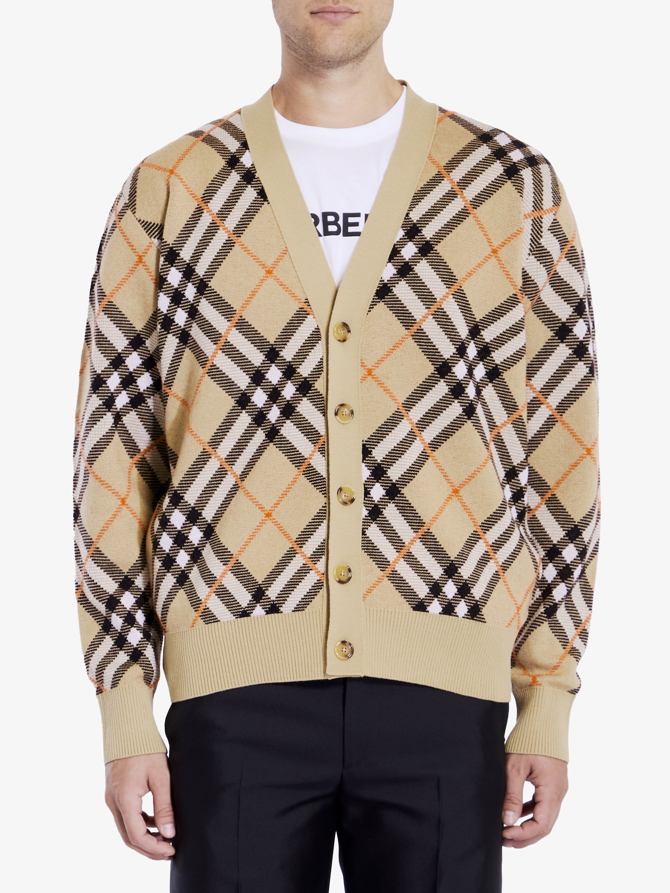 Burberry Check cardigan REVERSIBLE