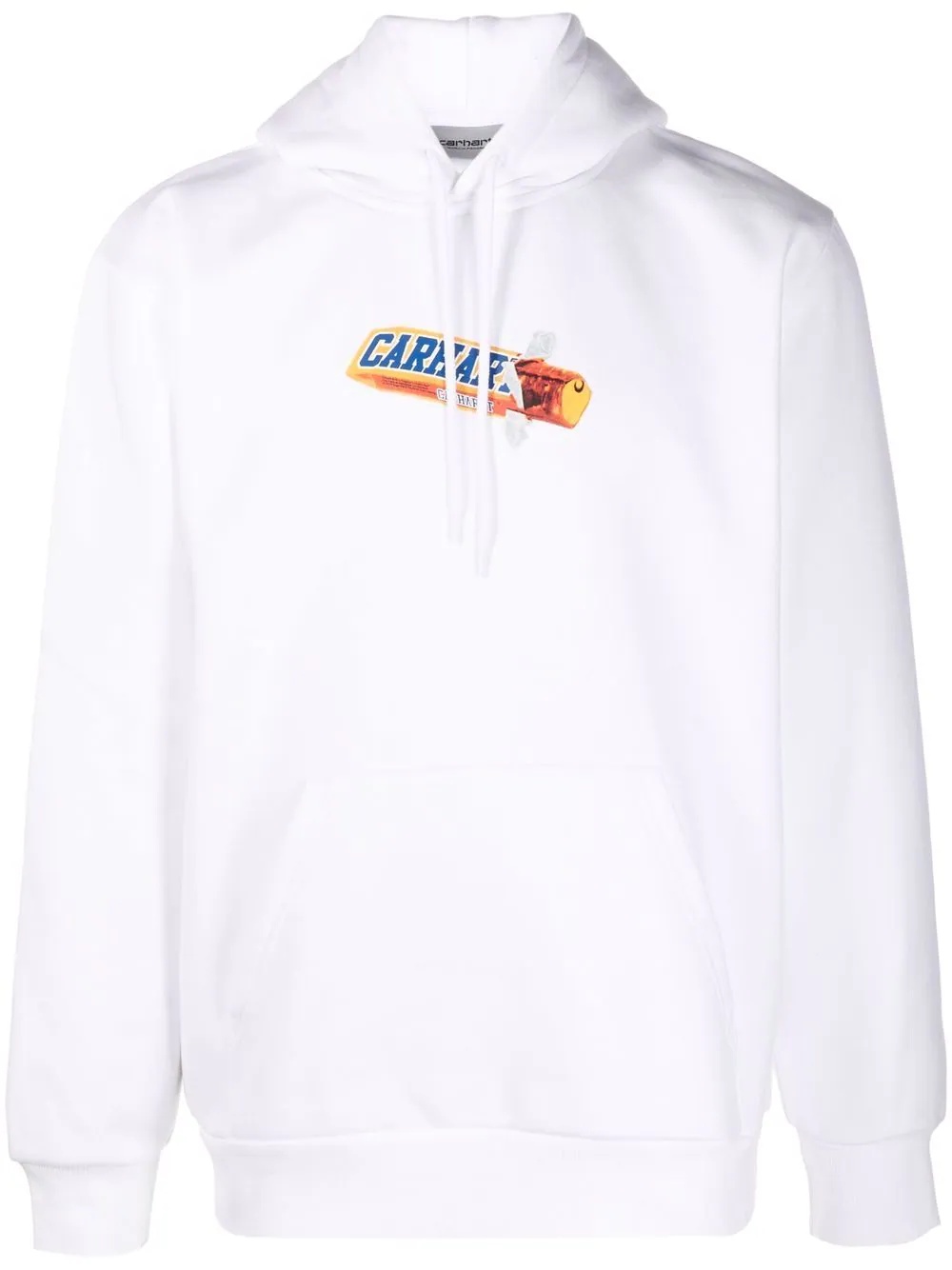 logo print hoodie - 1