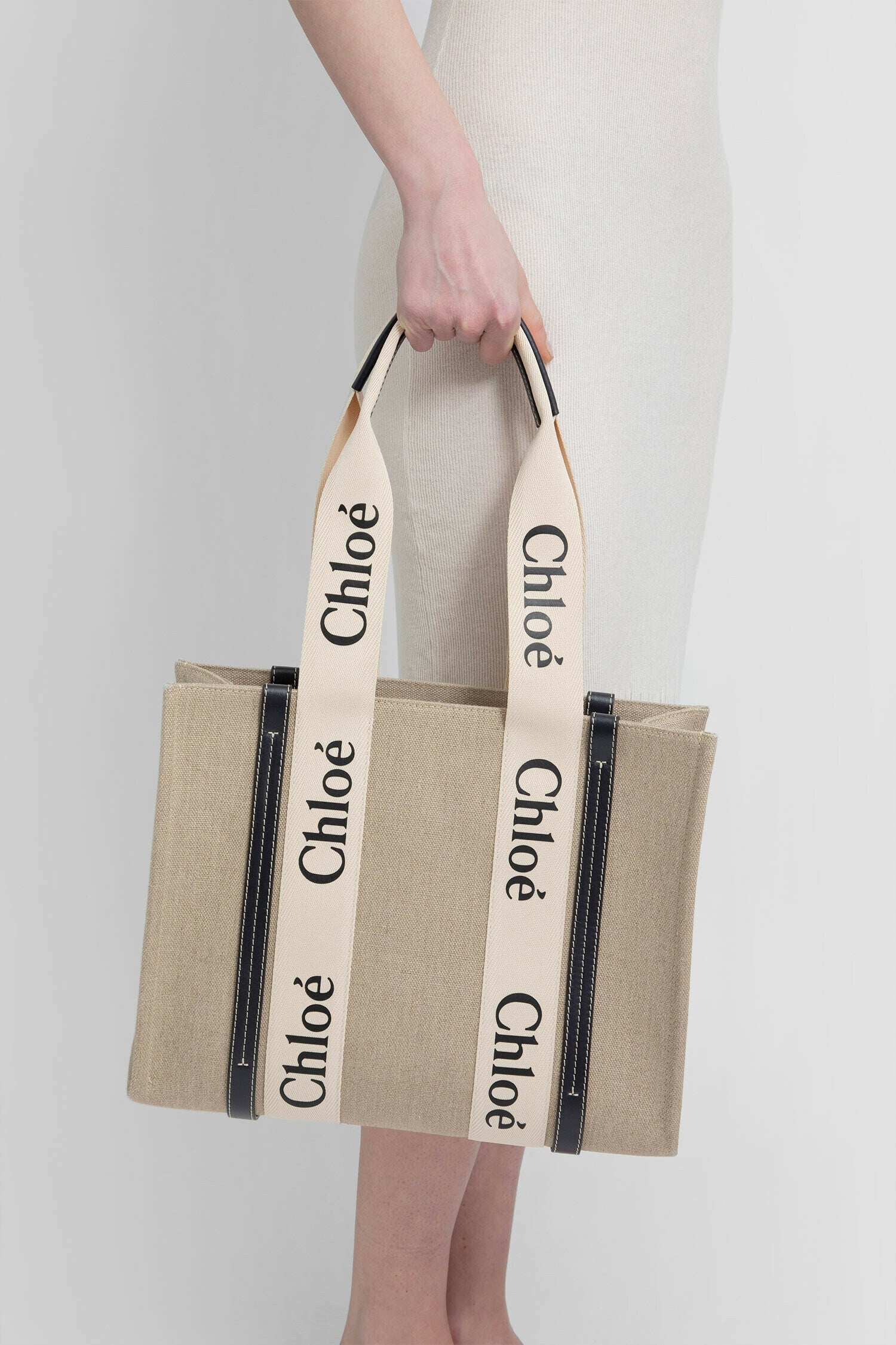 CHLOÉ WOMAN BEIGE TOTE BAGS - 5