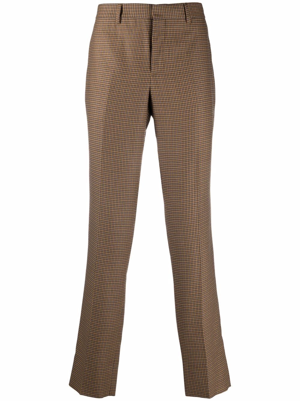 houndstooth-pattern tailored trousers - 1