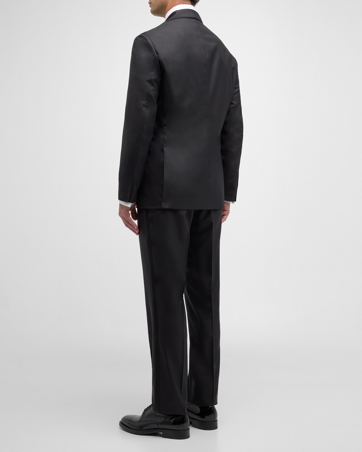 Men's Solid Peak-Lapel Tuxedo - 5