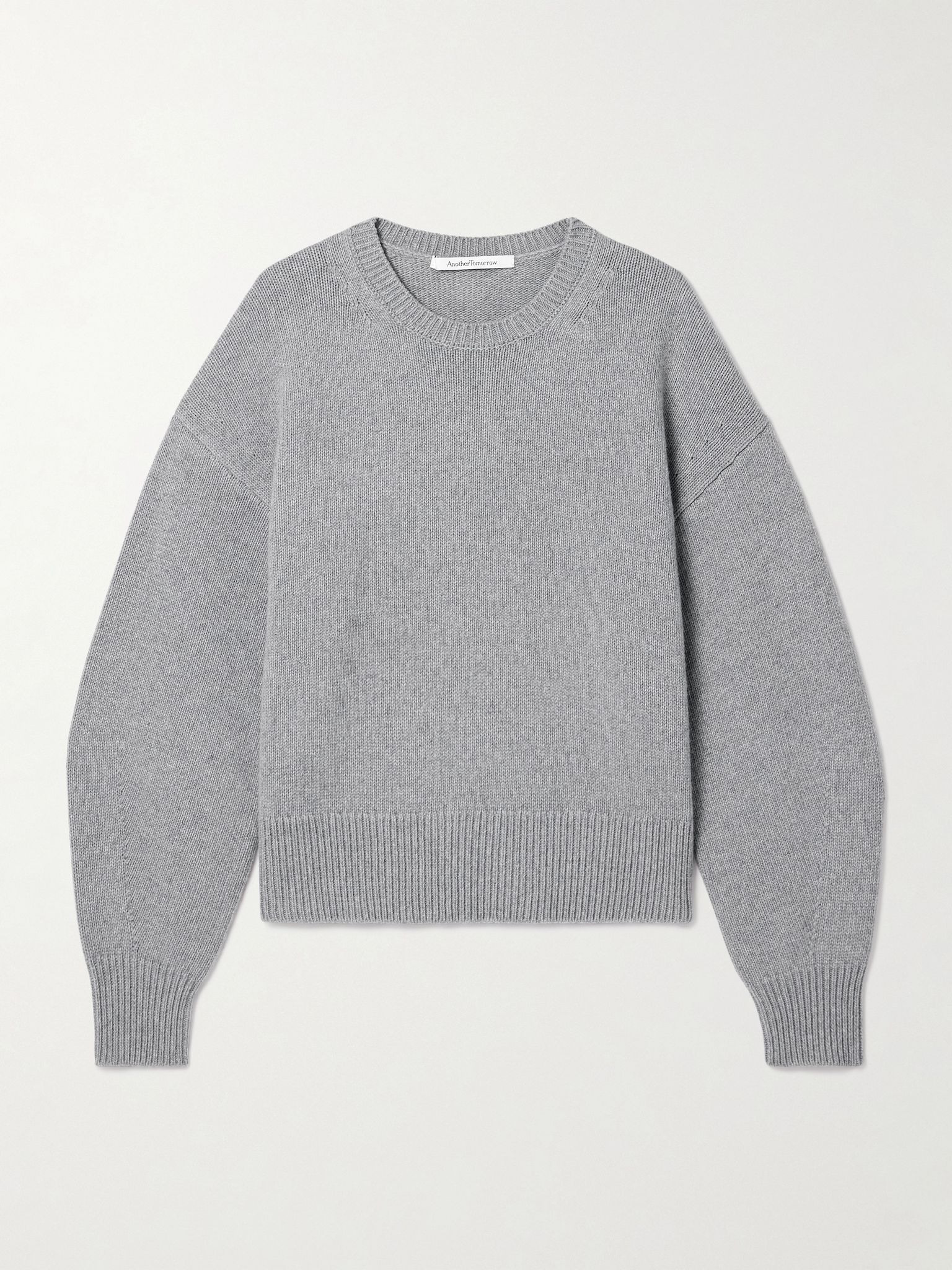 Cashmere and wool-blend sweater Gray - 1