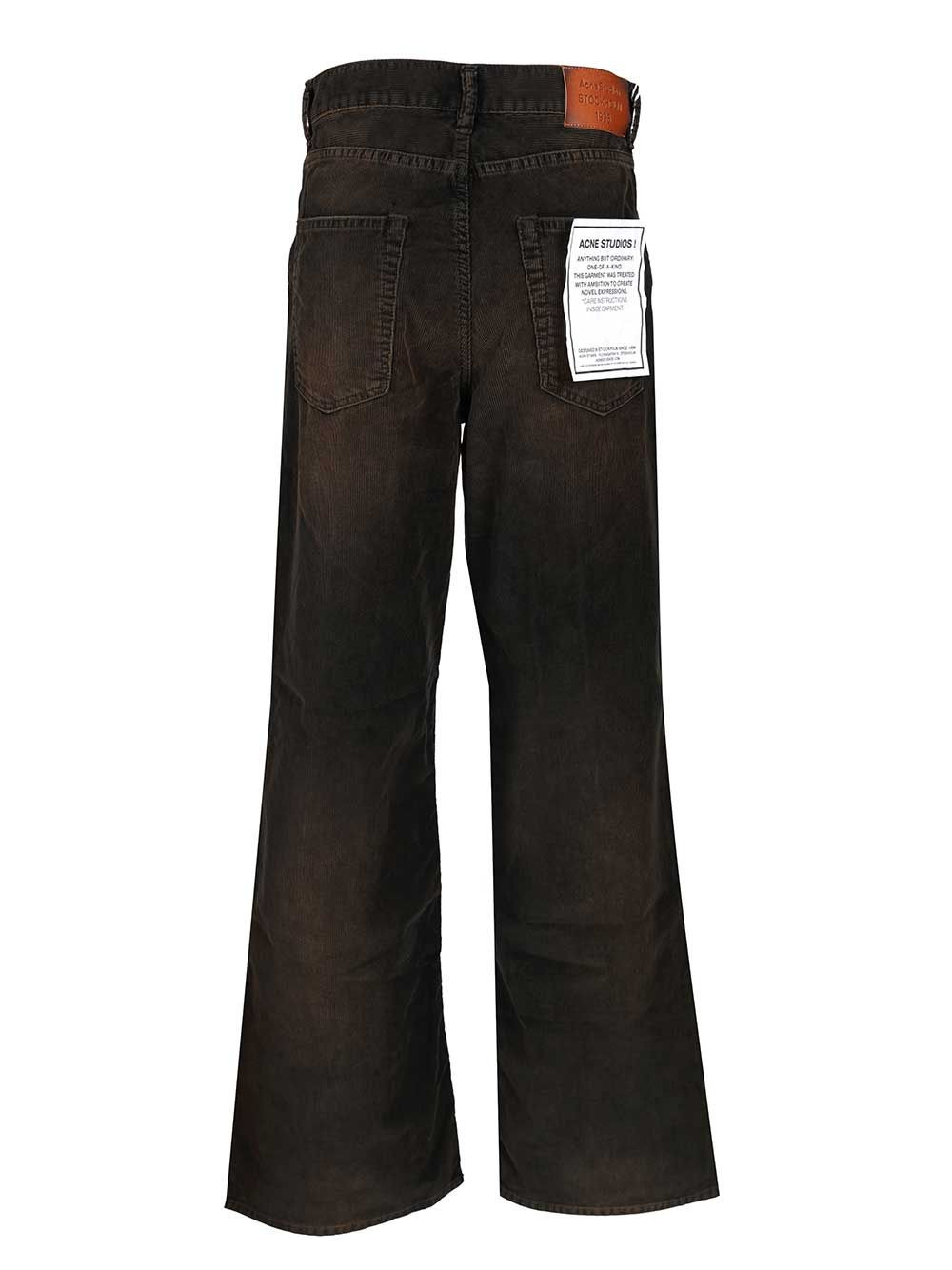 Corduroy Trousers Shirts Black - 2