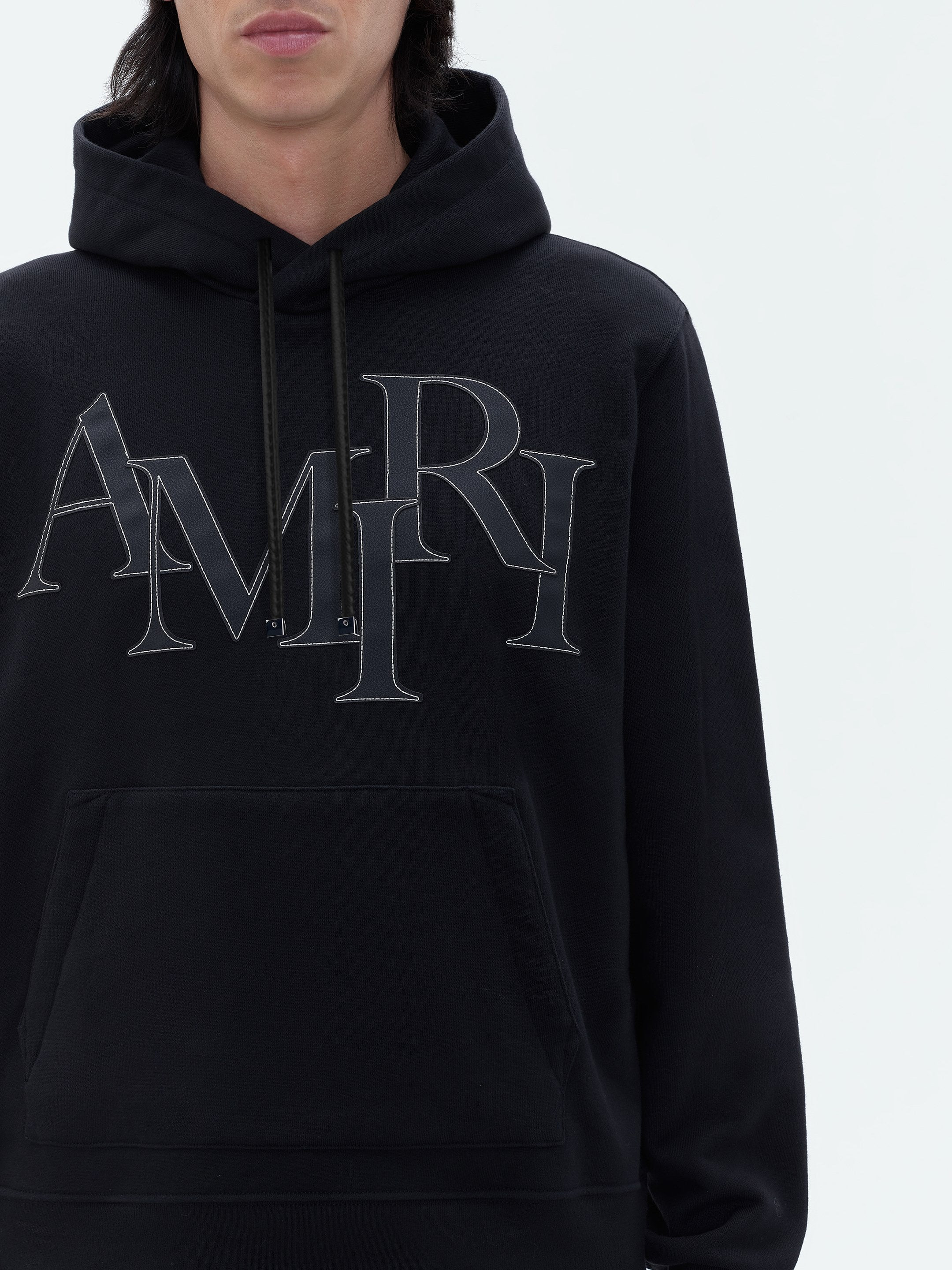 AMIRI STAGGERED LOGO HOODIE - 6