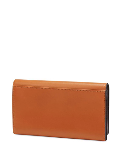 FENDI logo-debossed continental wallet outlook