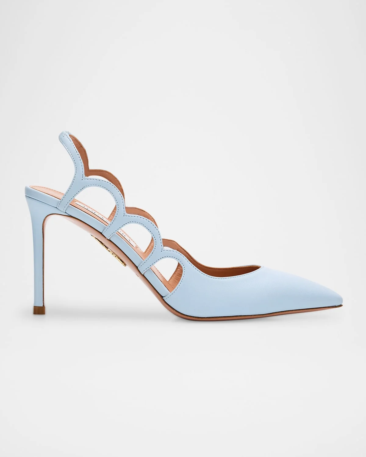 Napa Leather and PVC Endless Love Slingback Pumps - 1