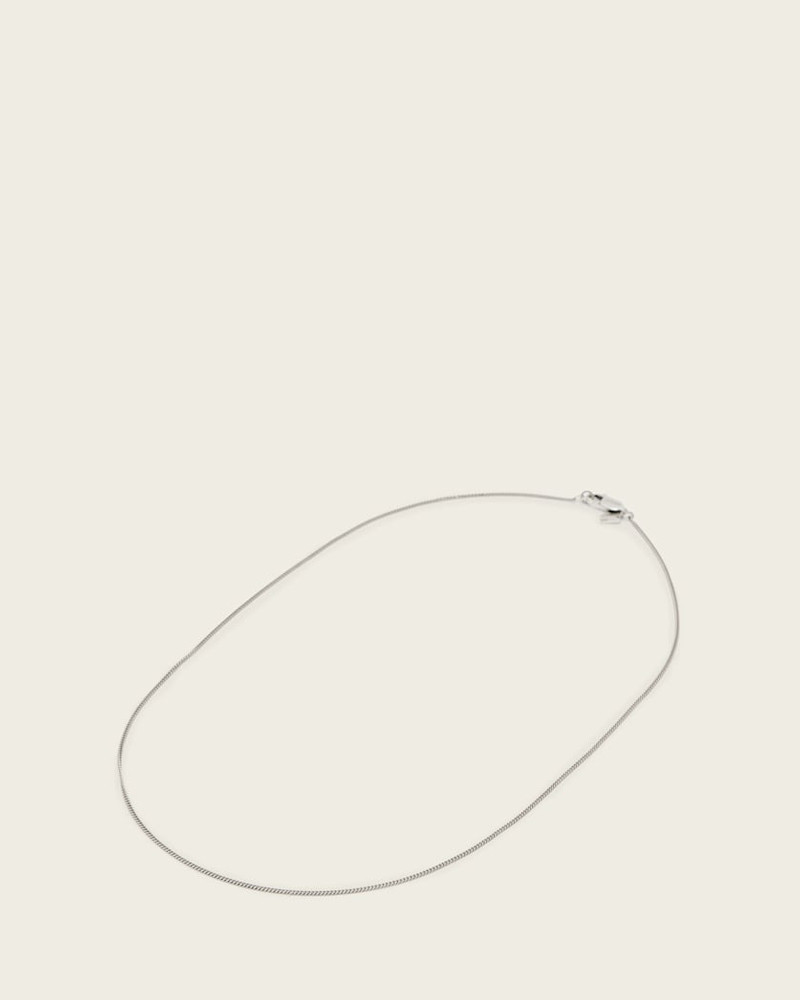 AXL CURB STERLING SILVER CHAIN NECKLACE 4