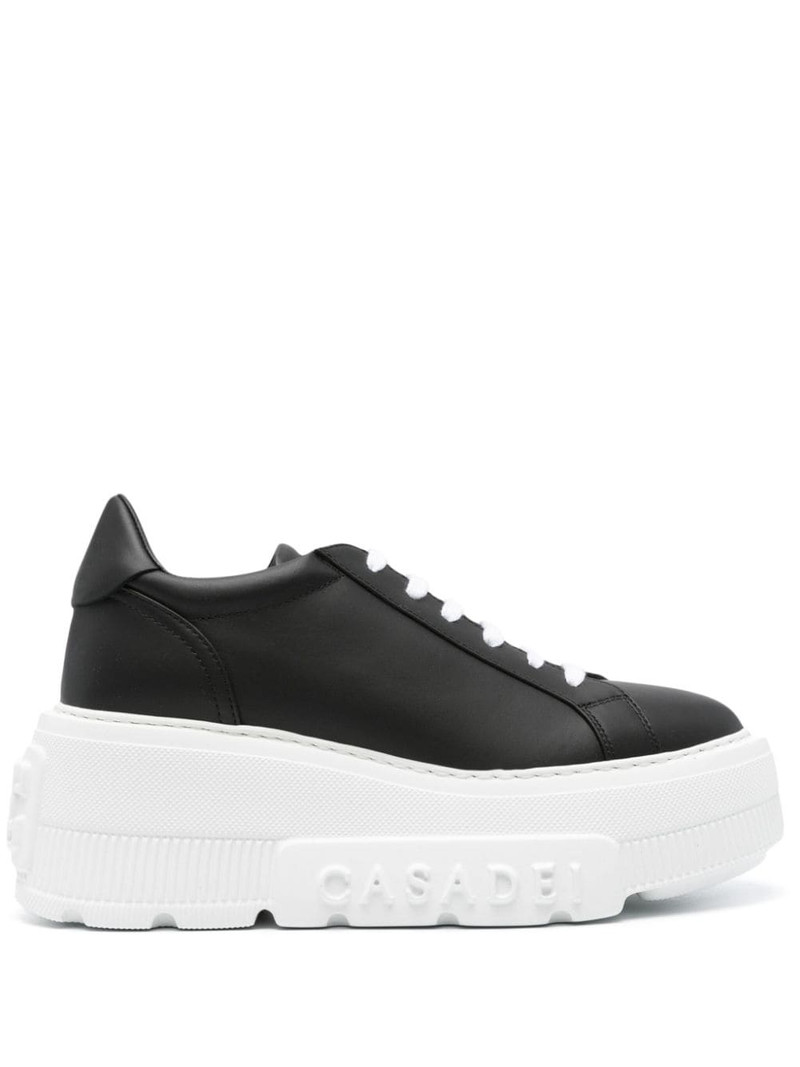 Nexus leather wedge sneakers 1