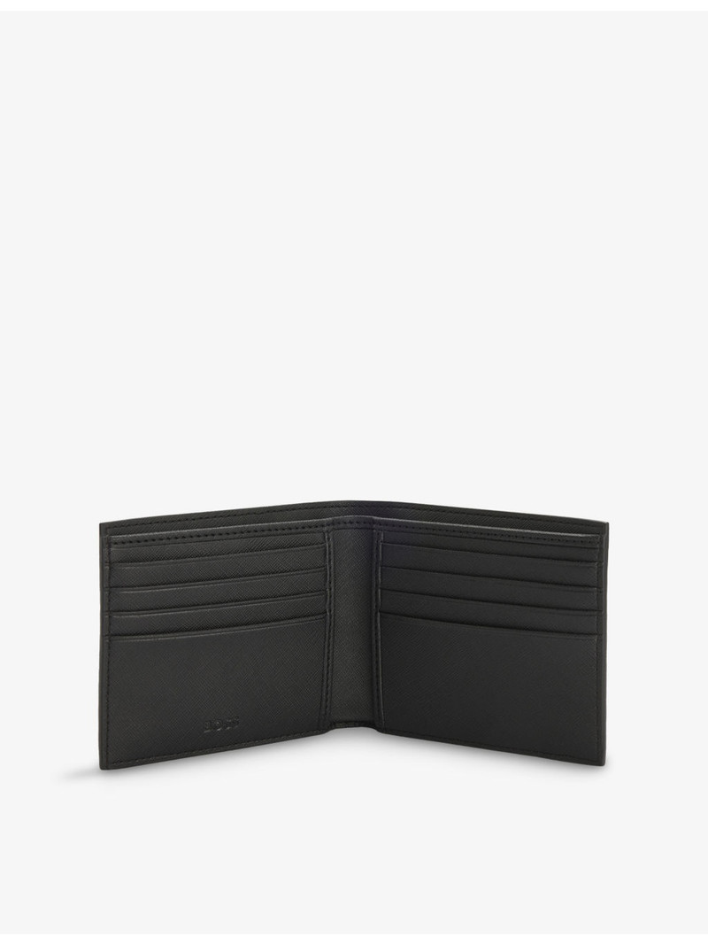 BOSS Monogram-Embossed Leather Wallet outlook