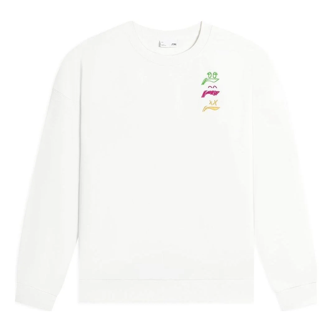 Li-Ning Anything Is Possible Graphic Sweatshirt 'White' AWDSF71-1 - 1