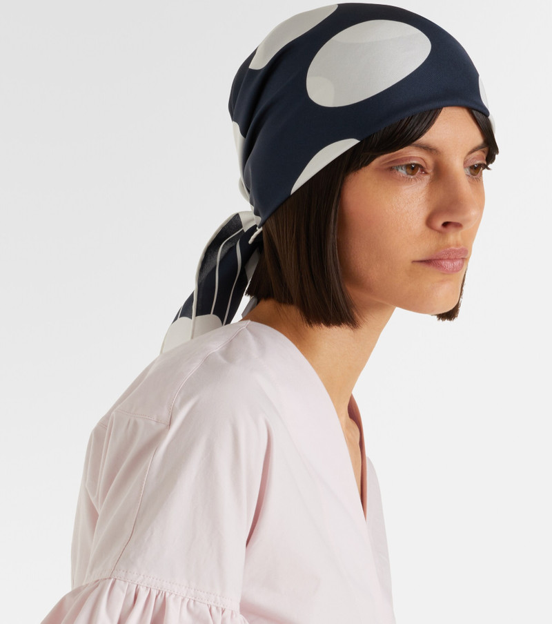 Cœur printed silk scarf 5