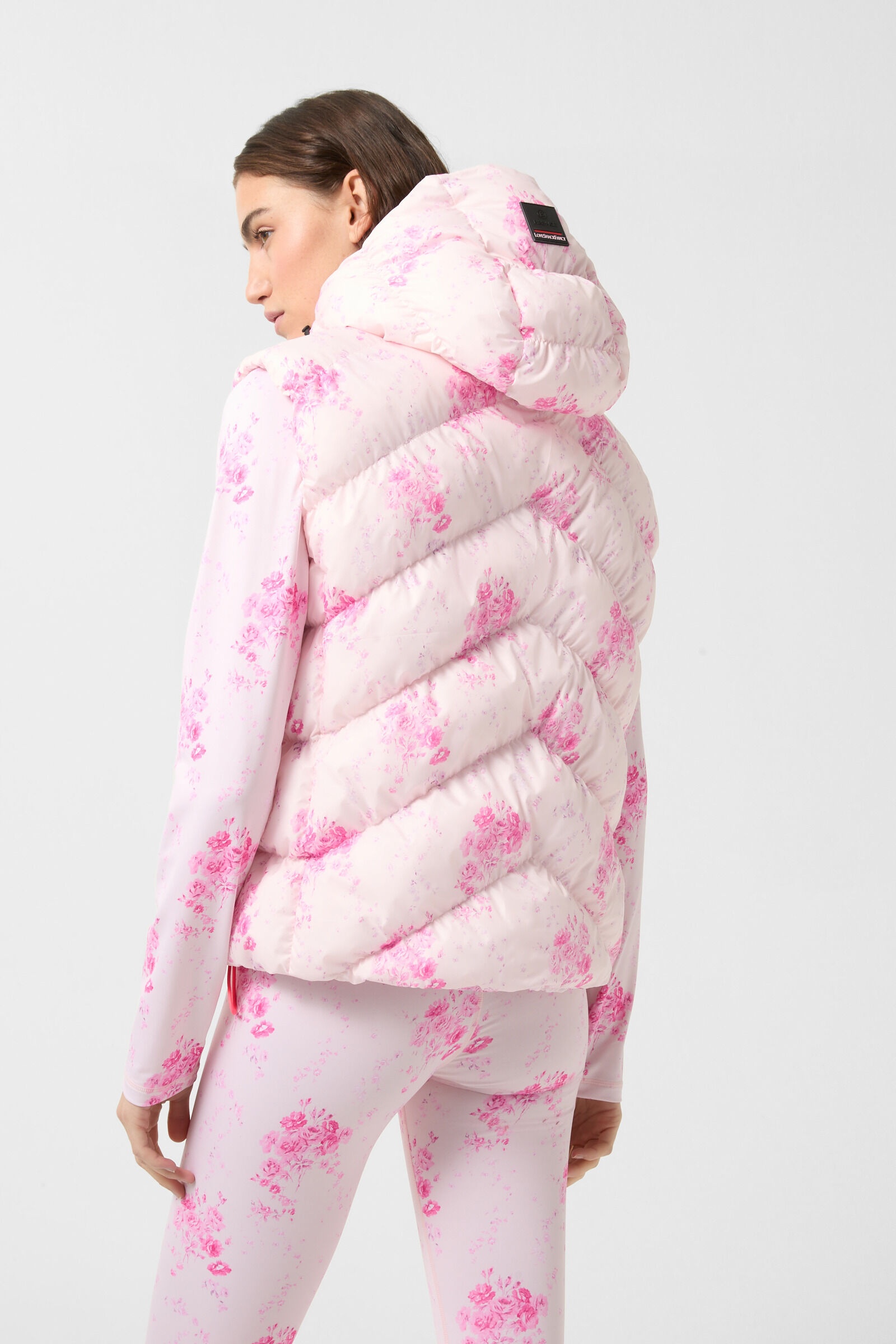 Naima Quilted waistcoat in Pink - 2