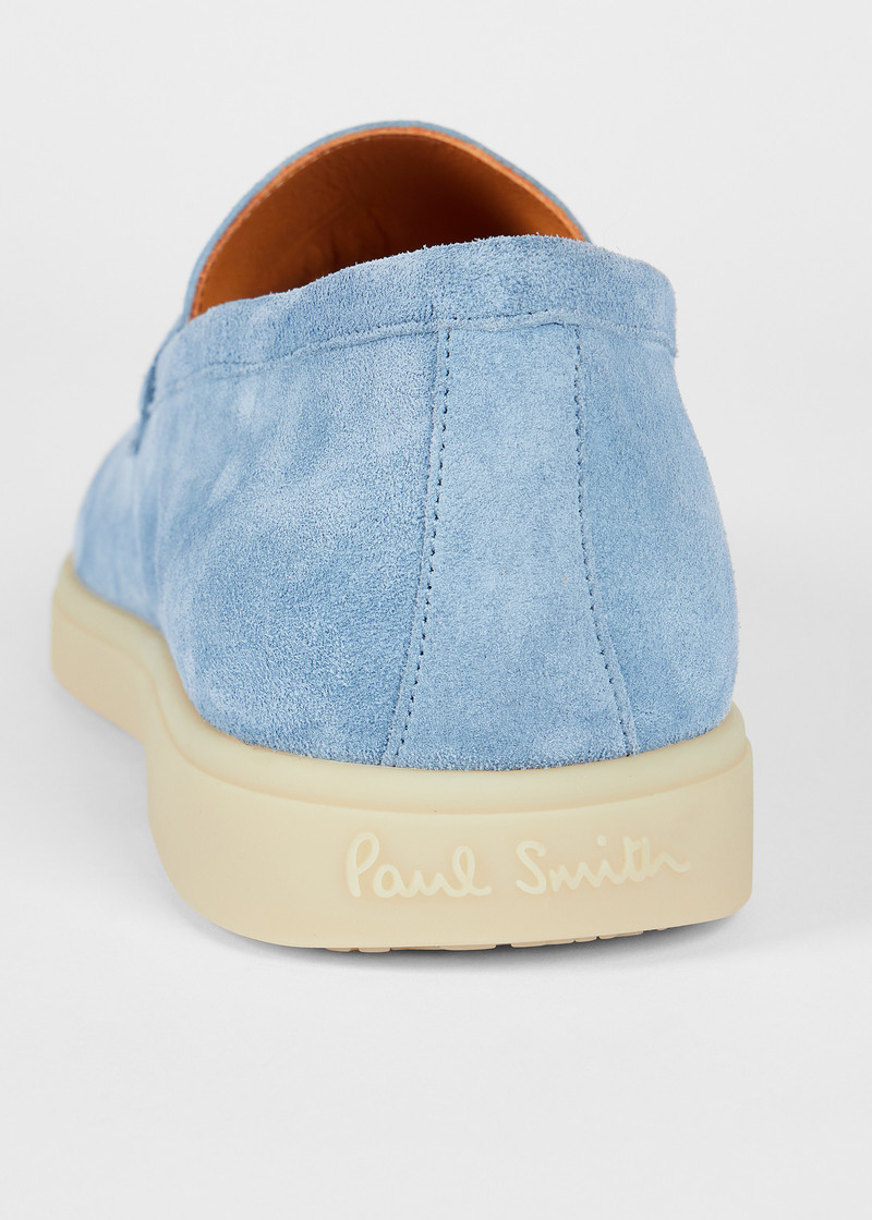 Light Blue Suede 'Moltacini' Loafers 4