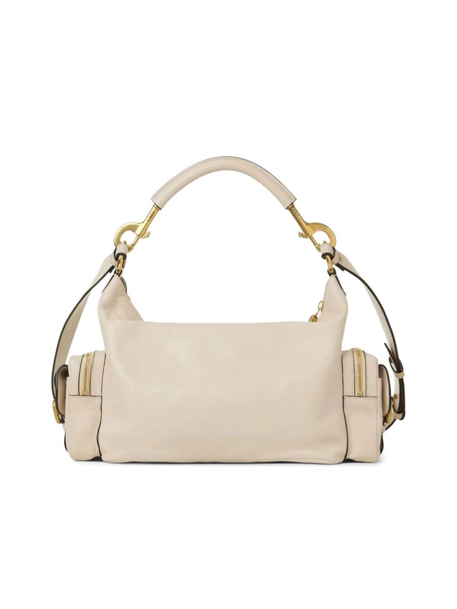 Smooth Grain Zip Shoulder Bag - 2