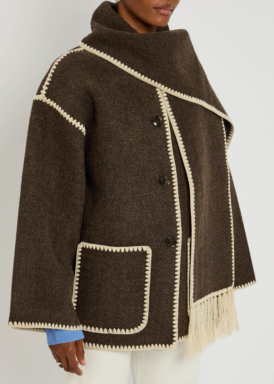 Toteme Scarf-effect Wool-blend Jacket - 2