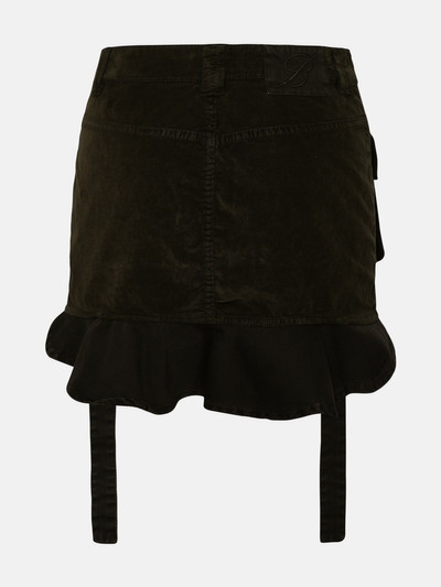 Blumarine Green cotton blend skirt outlook
