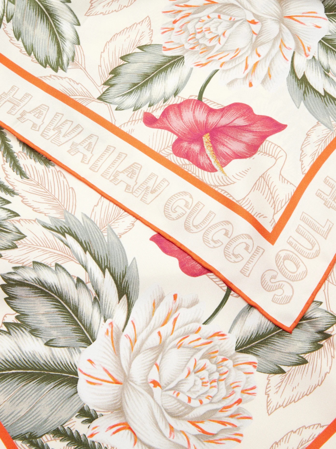 Hawaiian-print silk scarf - 2