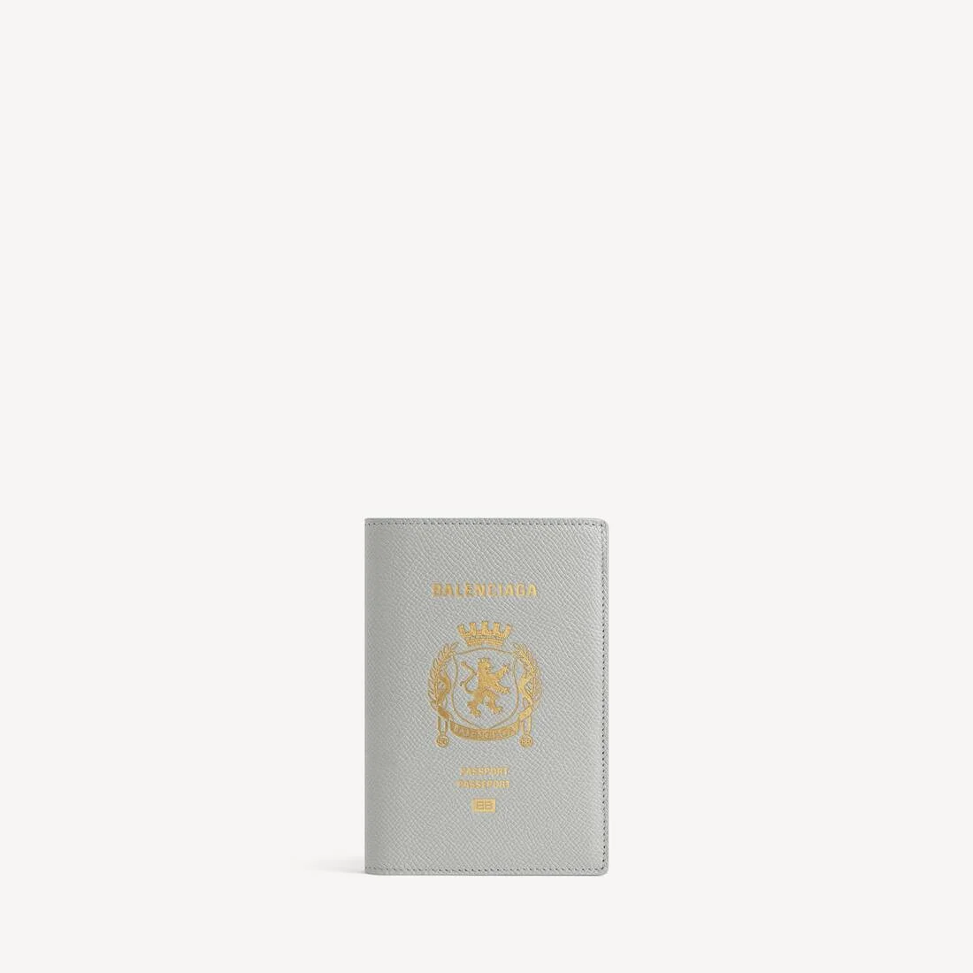 Men's Passport Holder in Balenciaga Grey - 1