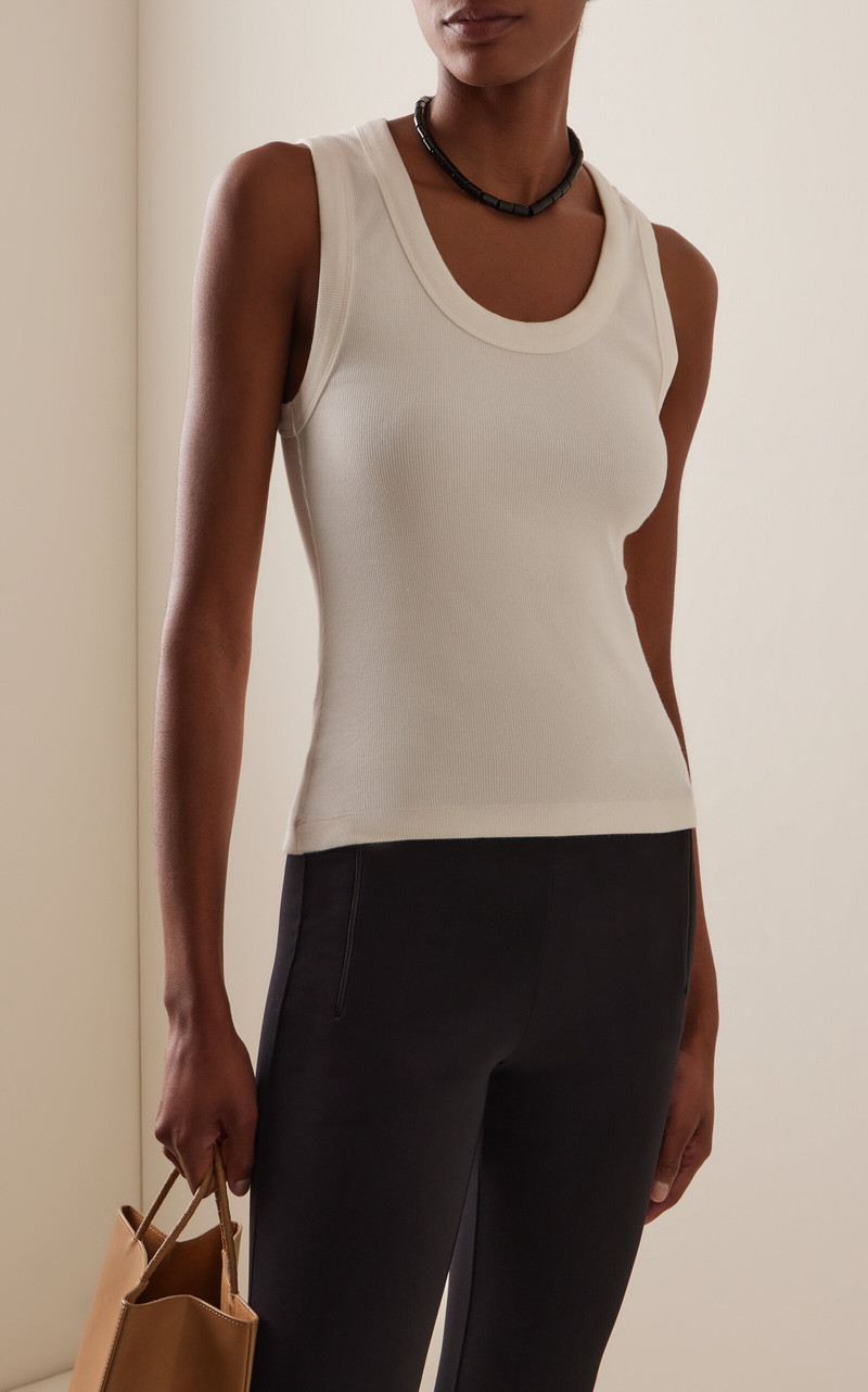 WARDROBE.NYC Scoop Neck Tank white outlook