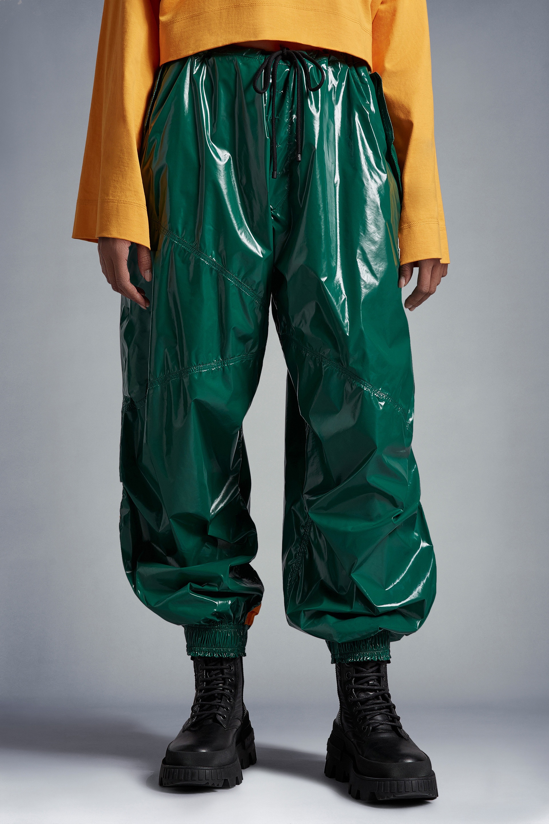 Glossy Nylon Pants - 3