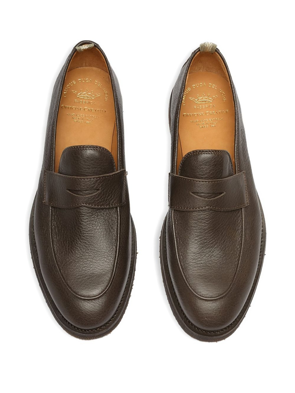 penny leather loafers - 3